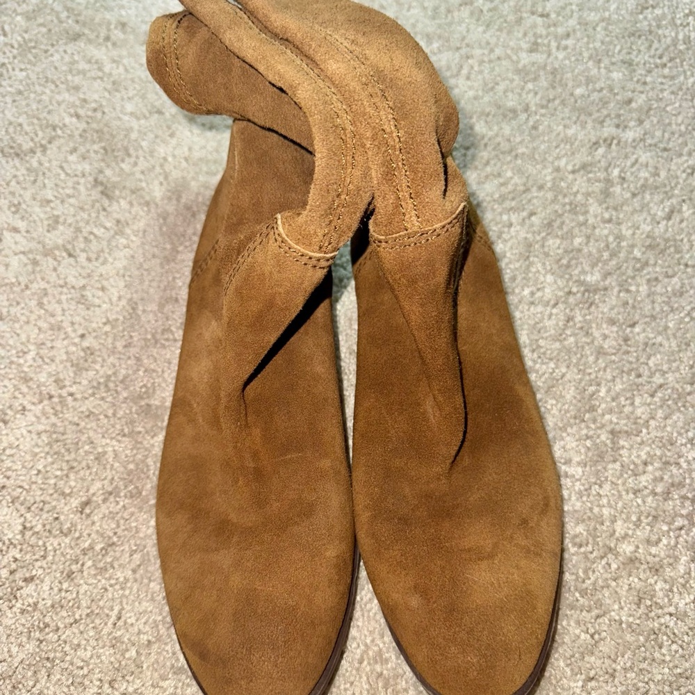 🤎Like New Nine West Vintage America Tan Suede Mid Calf Boots – Size 9🤎 - Picture 5 of 6